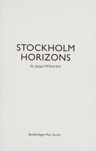Tapa de Stockholm horizons