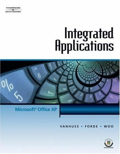 Tapa de Integrated Applications for Office XP