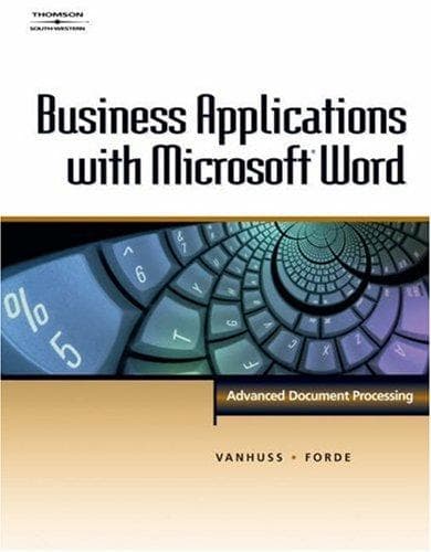 Tapa de Business Applications with Microsoft Word