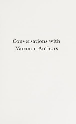 Tapa de Conversations with Mormon authors