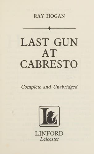 Tapa de Last gun at Cabresto.