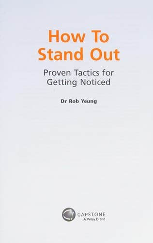 Tapa de How to stand out
