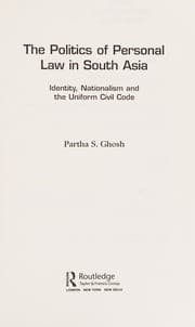 Tapa de The politics of personal law in South Asia