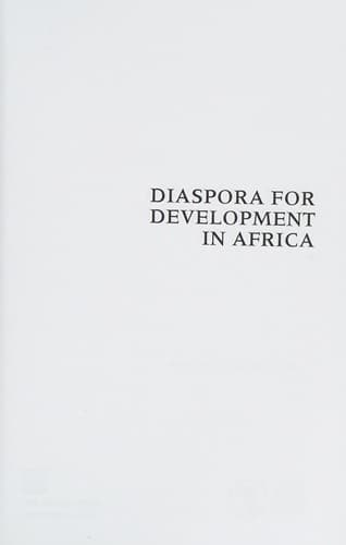 Tapa de Diaspora for development in Africa