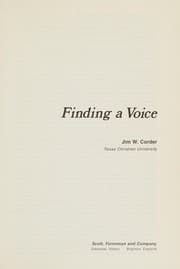 Tapa de Finding a voice