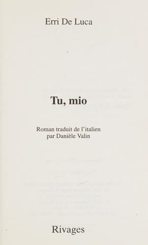 Tapa de Tu, mio