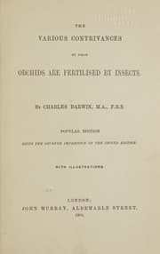 Tapa de The various contrivances by which orchids are fertilised by insects