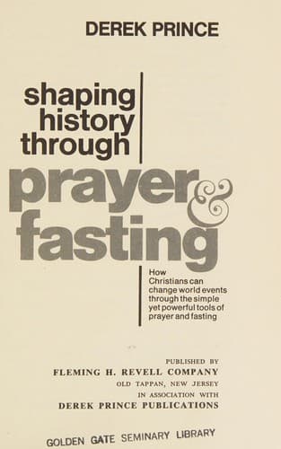 Tapa de Shaping history through prayer & fasting