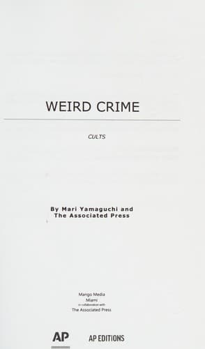 Tapa de Weird Crime