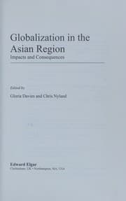 Tapa de GLOBALIZATION IN THE ASIAN REGION: IMPACTS AND CONSEQUENCES; ED. BY GLORIA DAVIES
