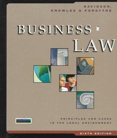 Tapa de Business law