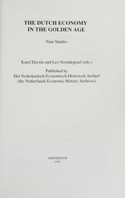 Tapa de <<The>> Dutch economy in the golden age