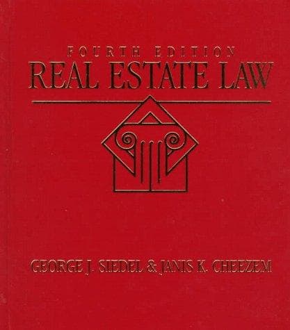 Tapa de Real estate law