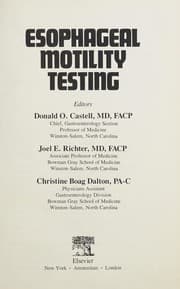 Tapa de Esophageal motility testing