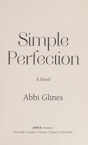 Tapa de Simple Perfection