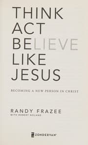 Tapa de Think, act, be like Jesus