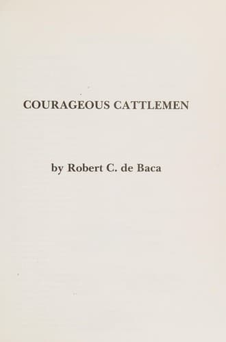 Tapa de Courageous Cattlemen