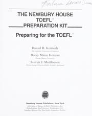 Tapa de The Newbury House TOEFL preparation kit