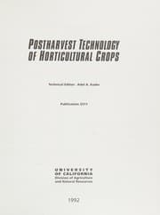 Tapa de Post Harvest Technology of Horticultural Crops