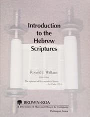 Tapa de Introduction to the Hebrew scriptures