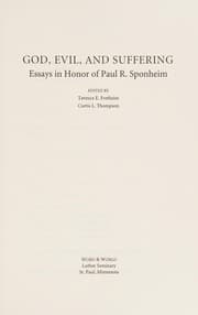 Tapa de God, evil, and suffering