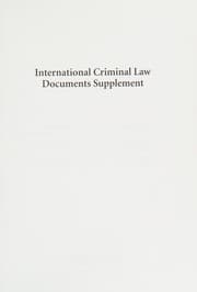 Tapa de International criminal law