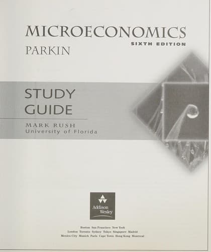 Tapa de Study Guide, Microeconomics