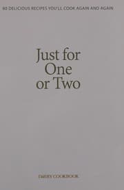 Tapa de Just for one or two