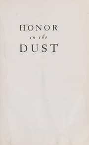 Tapa de Honor in the dust