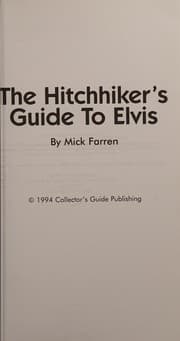 Tapa de Hitchhiker's Guide to Elvis