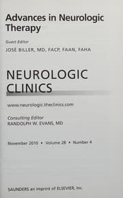 Tapa de Advances in Neurologic Therapy, an Issue of Neurologic Clinics