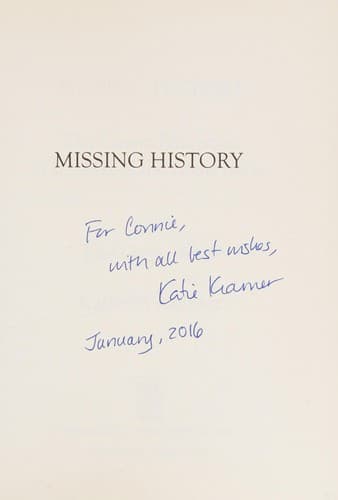 Tapa de Missing history