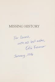 Tapa de Missing history