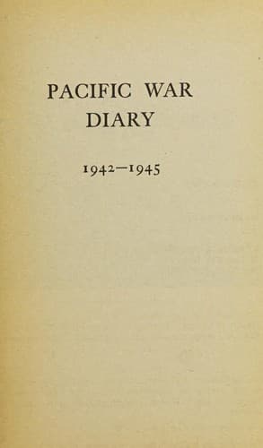 Tapa de Pacific War Diary 1942 1945