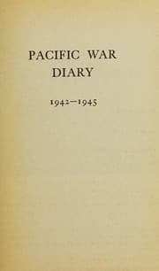 Tapa de Pacific War Diary 1942 1945
