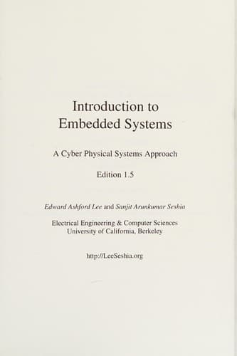 Tapa de Introduction to embedded systems