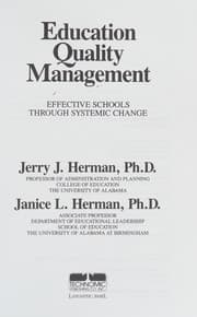 Tapa de Education quality management