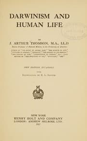 Tapa de Darwinism and human life