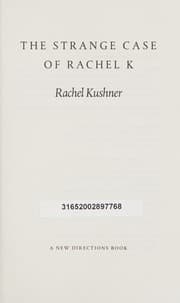 Tapa de The strange case of Rachel K