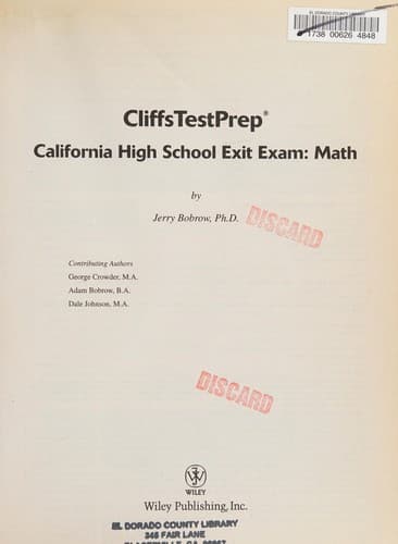 Tapa de California high school exit exam