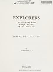Tapa de Explorers Discovering the World Through the Study of Five Great Lives (Creative Lives Series)