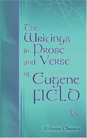Tapa de The writings in prose and verse of Eugene Field