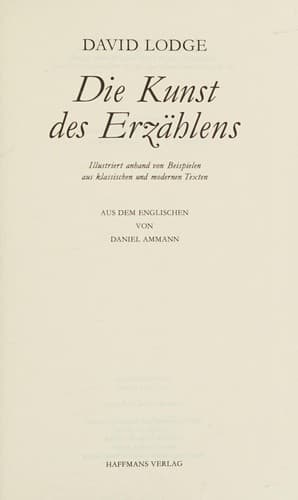 Tapa de Die Kunst des Erzählens