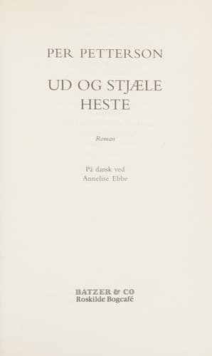 Tapa de Ud og stjæle heste
