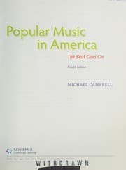 Tapa de Popular music in America