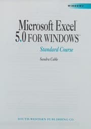 Tapa de Microsoft Excel 5.0 for Windows