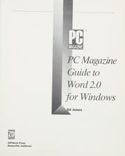 Tapa de PC magazine guide to Word 2.0 for Windows