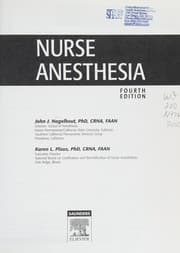 Tapa de Nurse anesthesia