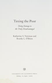 Tapa de Taxing the poor
