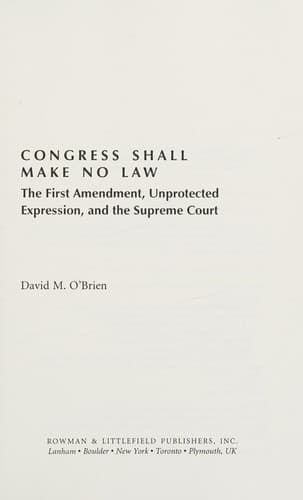Tapa de Congress shall make no law